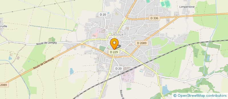 localisation de l'entreprise AUVERGNE DECORS  LEZOUX