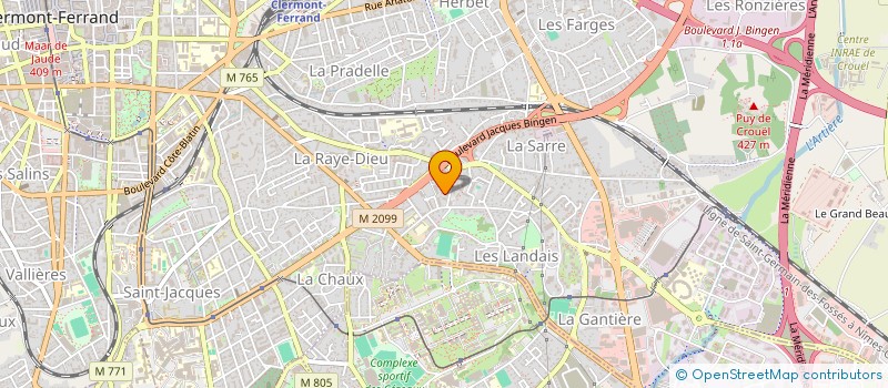 localisation de l'entreprise AUVERGNE DIAGNOSTICS IMMOBILIER  CLERMONT-FERRAND