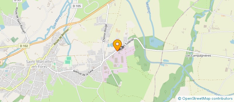 localisation de l'entreprise AUVERGNE EMBALLAGES  SAINT-MARCELLIN-EN-FOREZ