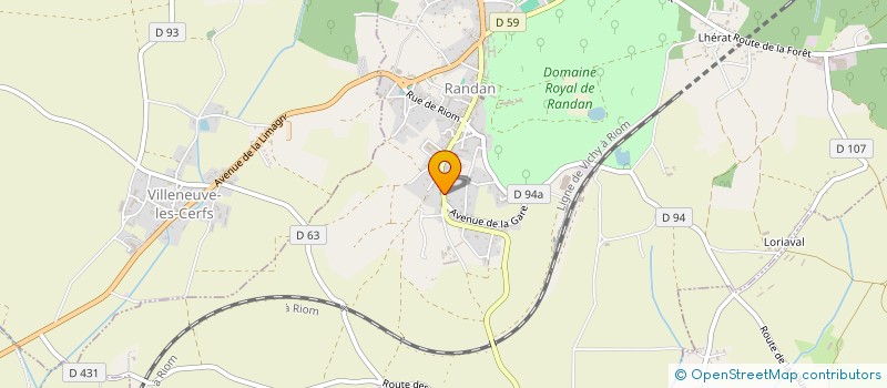 localisation de l'entreprise AUVERGNE EN PAILLETTES - OUTDOOR  RANDAN