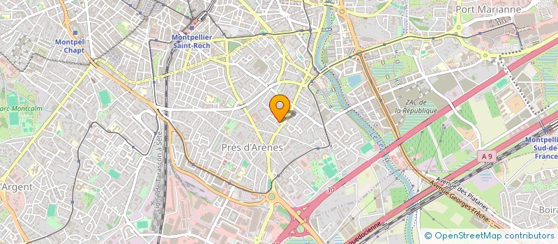 localisation de l'entreprise AUVERGNE ET BREIZH, CONTRE LE CANCER à MONTPELLIER