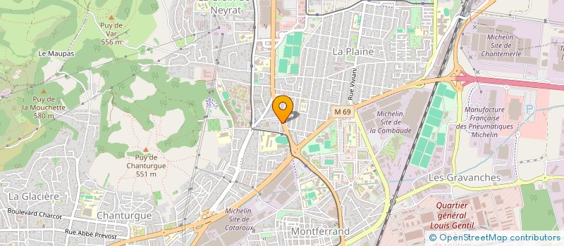 localisation de l'entreprise AUVERGNE ETUDE REALISATION AER  CLERMONT-FERRAND