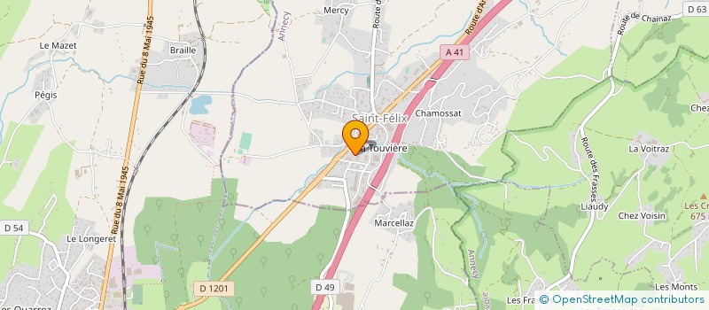localisation de l'entreprise AUVERGNE FOREZ ROBOTIQUE à SAINT-FELIX