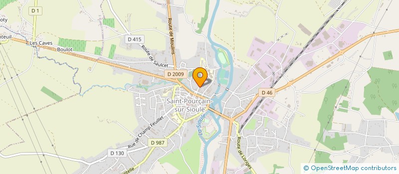 localisation de l'entreprise AUVERGNE HABITAT CONSEIL à SAINT-POURCAIN-SUR-SIOULE