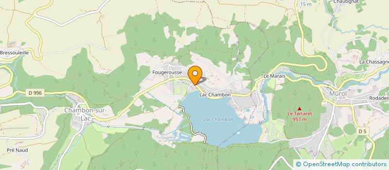 localisation de l'entreprise AUVERGNE IMMOBILIER ET TOURISME  CHAMBON-SUR-LAC