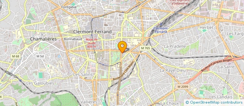 localisation de l'entreprise AUVERGNE IMMOBILIERE 45 SABLON  CLERMONT-FERRAND