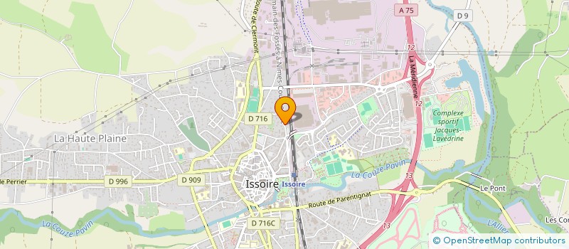 localisation de l'entreprise AUVERGNE ISSOIRE ACCOMPAGNEMENT  ISSOIRE