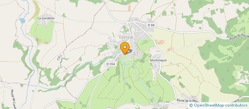localisation de l'entreprise AUVERGNE LIMOUSIN MATERIELS à CEYSSAT
