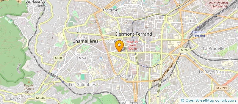 localisation de l'entreprise AUVERGNE LOGICIEL INFORMATIQUE SYSTEME à CLERMONT-FERRAND