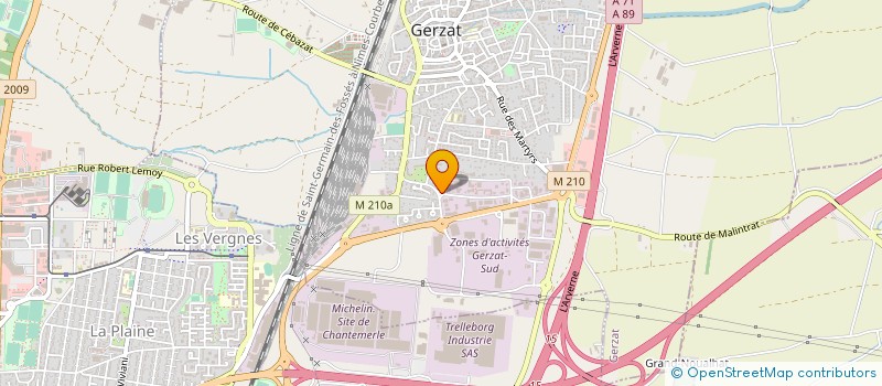 localisation de l'entreprise AUVERGNE MATERIELS PRO à GERZAT