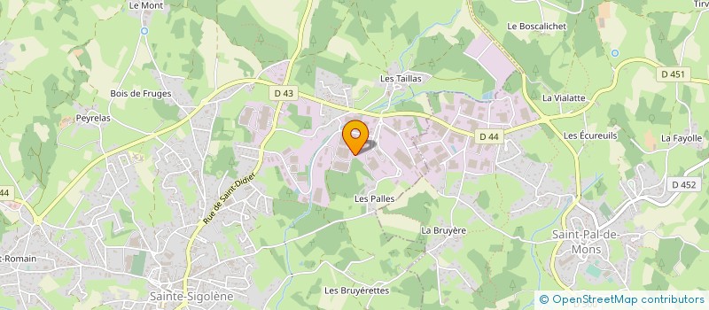 localisation de l'entreprise AUVERGNE MECANIQUE PRECISION à SAINTE-SIGOLENE