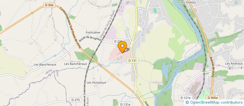 localisation de l'entreprise AUVERGNE MICROFUSION DENTAIRE à HAUTERIVE