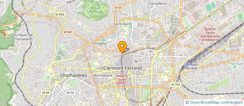 localisation de l'entreprise AUVERGNE MUSIQUE à CLERMONT-FERRAND