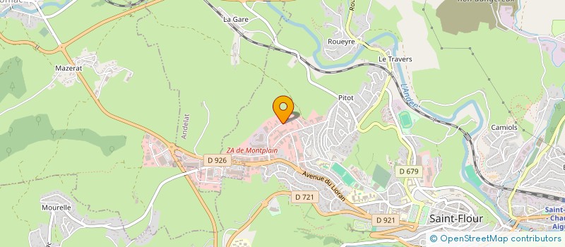 localisation de l'entreprise AUVERGNE OUVERTURE à SAINT-FLOUR