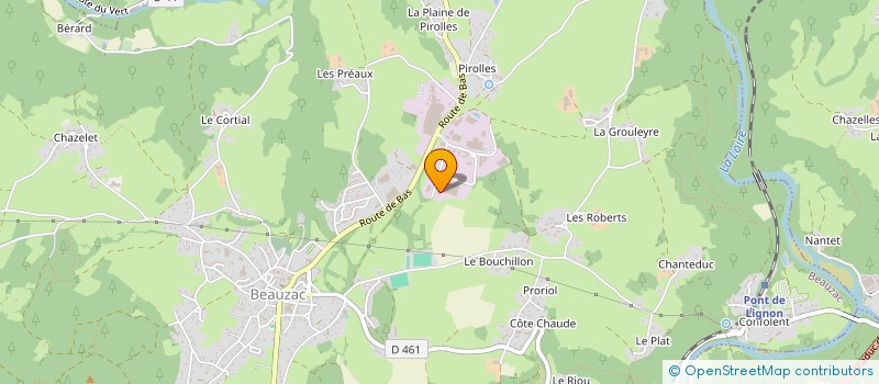 localisation de l'entreprise AUVERGNE PLASTIQUE INDUSTRIE à BEAUZAC