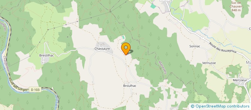 localisation de l'entreprise AUVERGNE PLEIN AIR  BLAVOZY