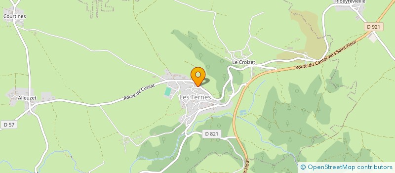 localisation de l'entreprise AUVERGNE POIDS LOURDS à LES TERNES