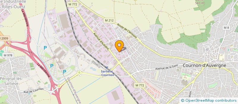localisation de l'entreprise AUVERGNE PROTECTION à COURNON-D'AUVERGNE