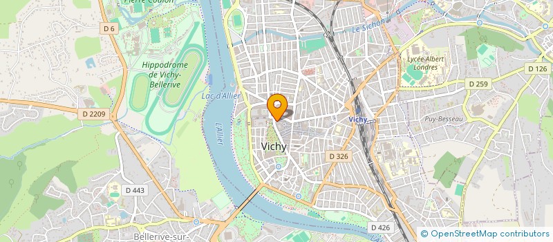 localisation de l'entreprise AUVERGNE QUALITE PERFORMANCE à VICHY