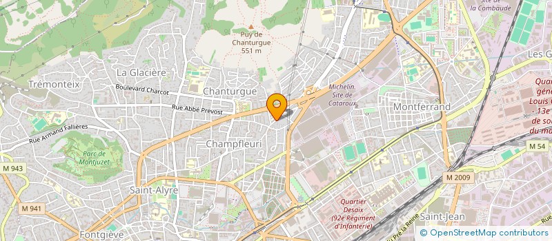 localisation de l'entreprise AUVERGNE RESINES à CLERMONT-FERRAND
