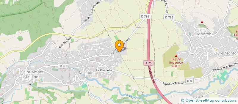 localisation de l'entreprise AUVERGNE RESTAURAT AMELIORATION HABITAT  TALLENDE