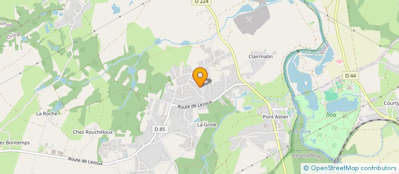 localisation de l'entreprise AUVERGNE RHONE ALPES LOCAL DISTRIBUTION  ORLEAT