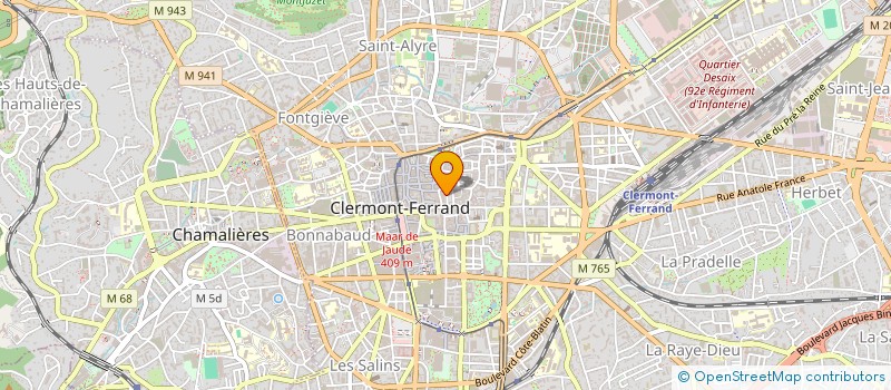 localisation de l'entreprise AUVERGNE ROLLER DERBY  CLERMONT-FERRAND