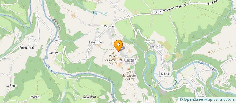 localisation de l'entreprise AUVERGNE ROUERGUE AMENAGEMENT à DRUELLE BALSAC