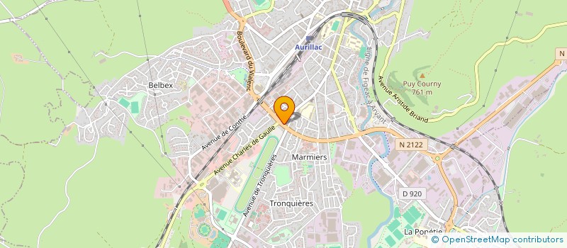 localisation de l'entreprise AUVERGNE SANS PERMIS à AURILLAC