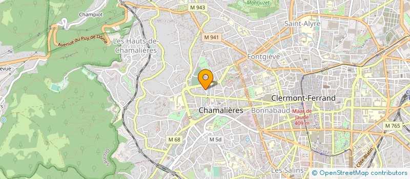 localisation de l'entreprise AUVERGNE SECURITE à CHAMALIERES