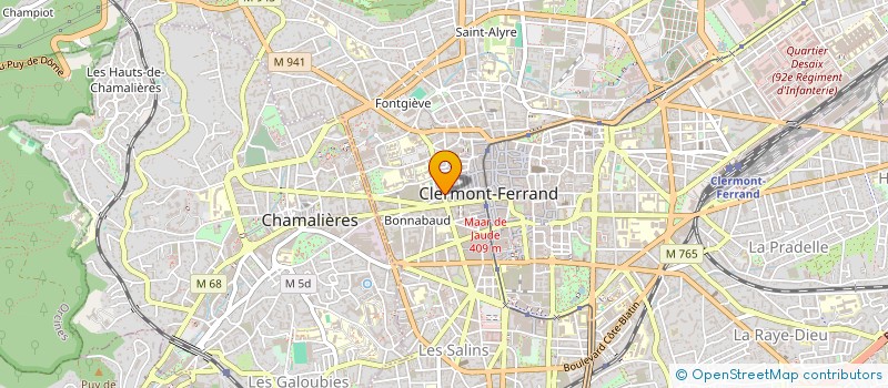 localisation de l'entreprise AUVERGNE SON ET LUMIERE  CLERMONT-FERRAND