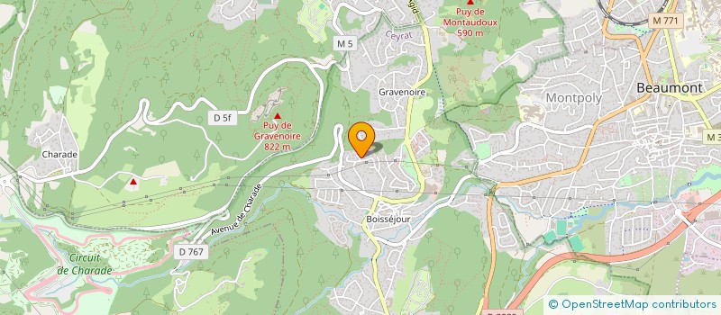 localisation de l'entreprise AUVERGNE SPORT AUTO  CEYRAT