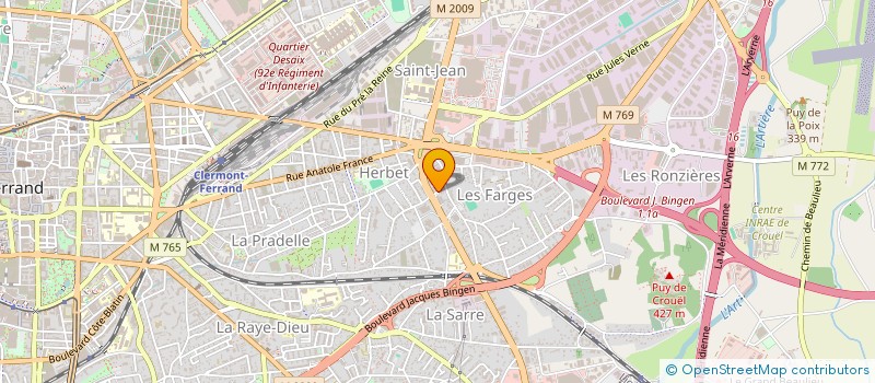 localisation de l'entreprise AUVERGNE SPORTS DETENTE à CLERMONT-FERRAND