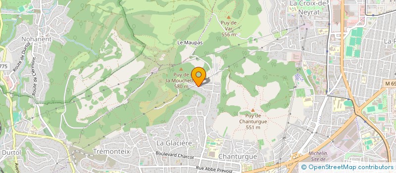 localisation de l'entreprise AUVERGNE SURVEILLANCE à CLERMONT-FERRAND