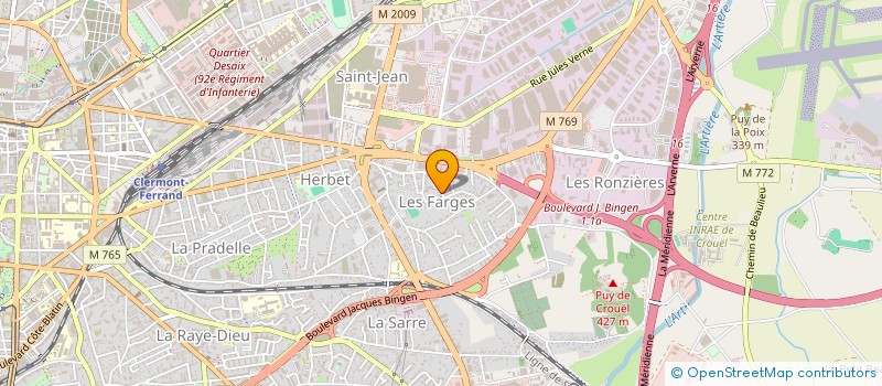 localisation de l'entreprise AUVERGNE TECHNIQUES DE POINTE à CLERMONT FERRAND