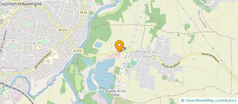 localisation de l'entreprise AUVERGNE TOITURES VULCAIN  PERIGNAT-SUR-ALLIER