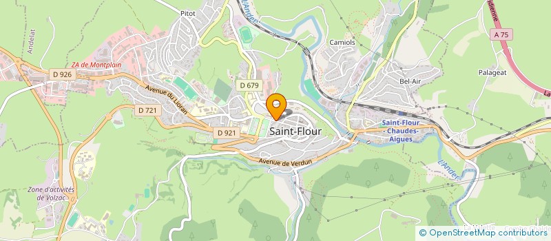 localisation de l'entreprise AUVERGNE TOURISTIQUE à SAINT-FLOUR