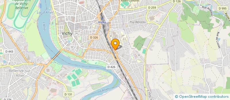 localisation de l'entreprise AUVERGNE TRAITEMENT à VICHY