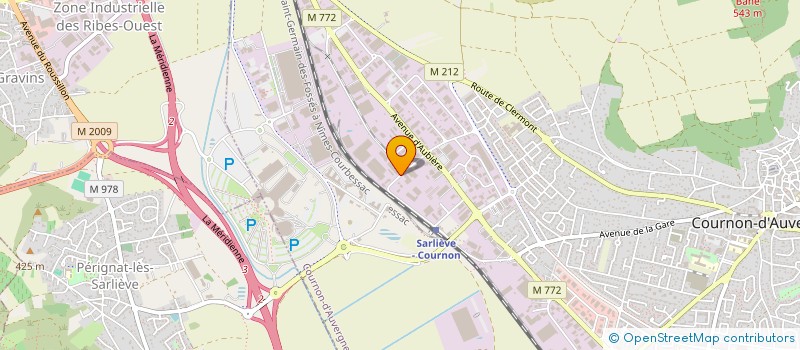 localisation de l'entreprise AUVERLIFT SERVICES  COURNON-D'AUVERGNE