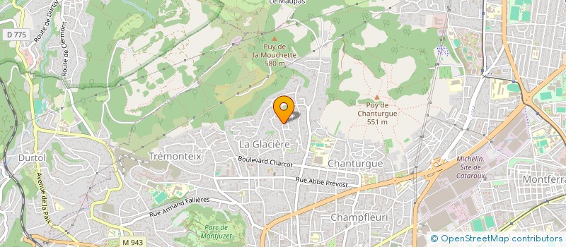 localisation de l'entreprise AUVERNIX  CLERMONT-FERRAND