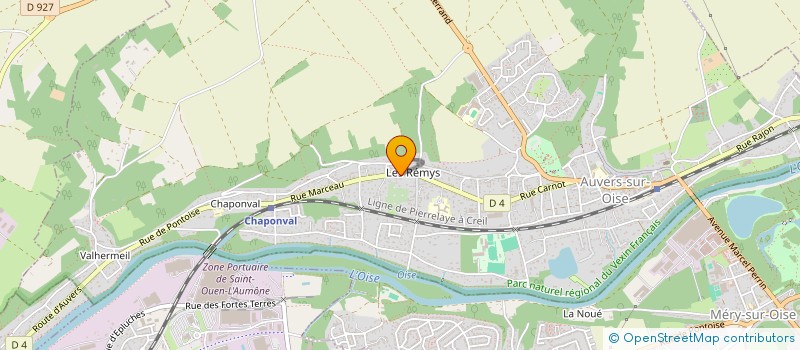 localisation de l'entreprise AUVERS AUTO  AUVERS-SUR-OISE