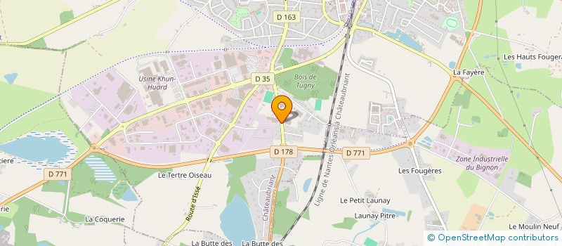 localisation de l'entreprise AUVERSEAS  CHATEAUBRIANT