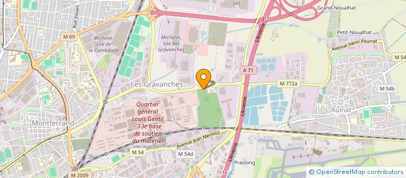 localisation de l'entreprise AUVERSUN  CLERMONT-FERRAND
