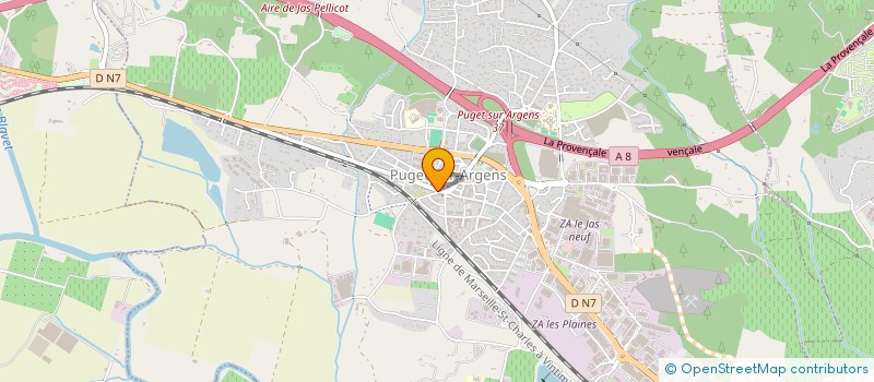 localisation de l'entreprise AUVERT ENTREPRISE à PUGET-SUR-ARGENS