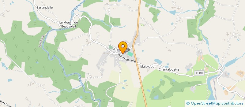 localisation de l'entreprise AUVEZERE BASKET CLUB  SAVIGNAC-LEDRIER