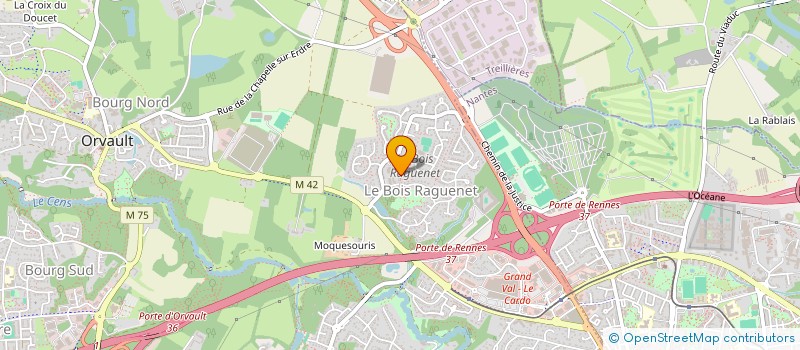 localisation de l'entreprise AUVI à ORVAULT