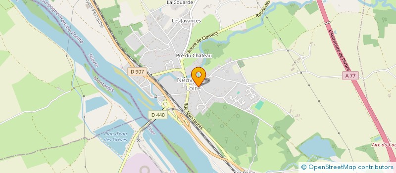 localisation de l'entreprise AUVICENTRES à NEUVY-SUR-LOIRE