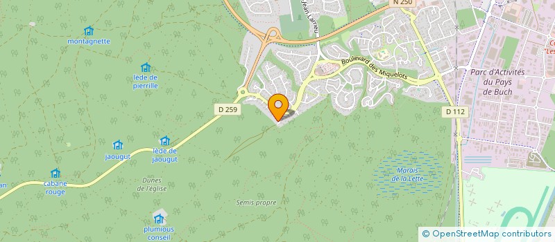 localisation de l'entreprise AUVILOU à LA TESTE-DE-BUCH