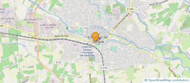 localisation de l'entreprise AUVIRI  L ISLE SUR LA SORGUE