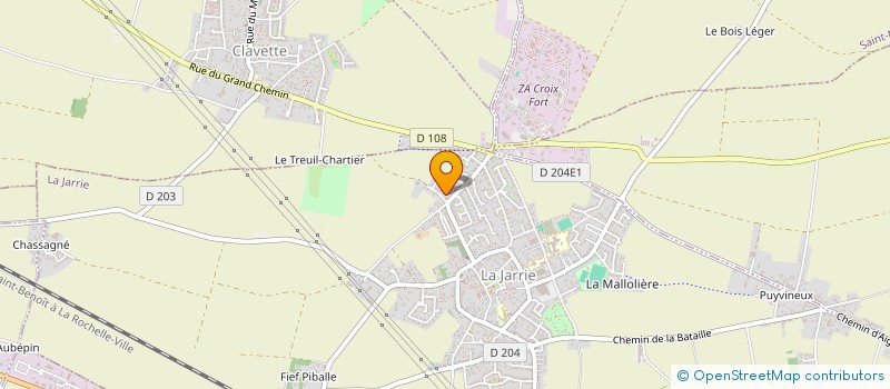 localisation de l'entreprise AUVRAY  LA JARRIE